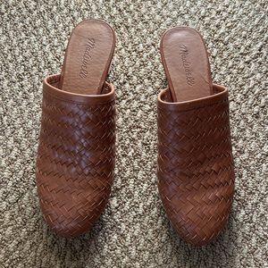 The Jordyn Clog in Woven Leather- Rustic Twig size 8 - worn once.